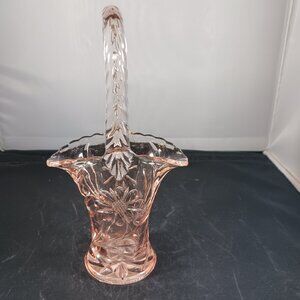 Vintage Westmoreland Pink Depression Glass Basket